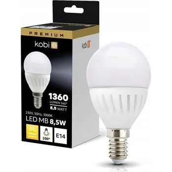 Žárovka LED žárovka MB 8,5W E14 3000K teplá bílá Kobi Premium