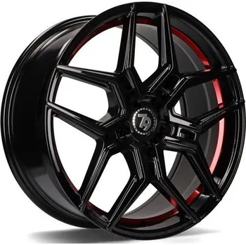 Alu kolo Seventy9 Alu Kola Seventy9 SV-B 10x20 5x112 ET40 Black Glossy Red Inner Lip 66.6