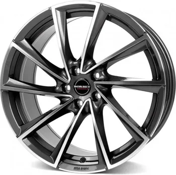 Alu kolo BORBET Alu kola BORBET VTX 8x18 5x112 ET48 Graphite Polished 66.6