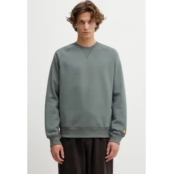 Pánská mikina Bavlněná mikina Carhartt WIP Chase Sweat, L, zelená, 97X