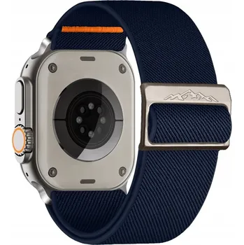 Řemínek na hodinky ELASTICKÝ ŘEMÍNEK PRO APPLE WATCH 3 4 5 6 7 8 9 SE ULTRA 42/44/45/49mm MODRÝ