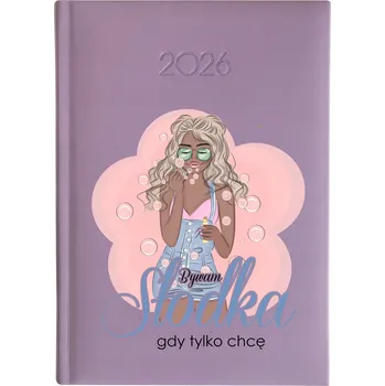 Kalendář Knižní kalendář 2026 A5 FunnyCase fialový