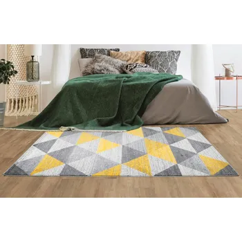 Koberec JUTEX Kusový koberec Calderon 1530A žlutý BARVA: Žlutá, ROZMĚR: 190x280 cm