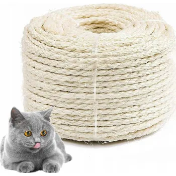 Železářství SIZALOVÉ LANO 6mm - 15m provaz sisal na škrabadlo