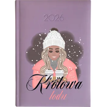 Kalendář Knižní kalendář 2026 A5 FunnyCase fialový