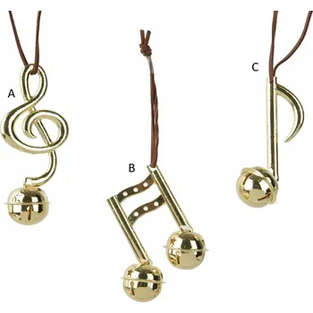 Vánoční dekorace Hudební závěs vánoční koule ve tvaru zlaté ozdoby, nerozbitná, 10 cm, lesklá