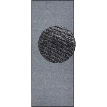 Koberec Krémově béžový koberec protiskluzový do kuchyně s krátkým vlasem 67 x 150 cm