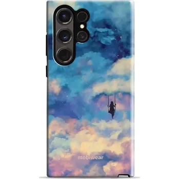 Pouzdro na mobilní telefon Odolný obal Mobiwear Elite Pro - Samsung Galaxy S23 Ultra - ER09E Dívka na houpačce v oblacích (Odolné pouzdro, obal kryt Mobiwear Elite Pro - maximální ochrana mobilu, zesílené hrany, přesné výřezy, pohodlné držení, odolná grafika, kvalitní materiály)