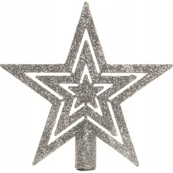 Vánoční dekorace Špičky na stromeček Hvězda 20 cm 1 ks