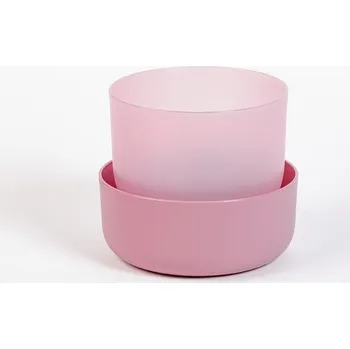Květináč Plastia Květináč s podmiskou Tolita ø 16 růžová