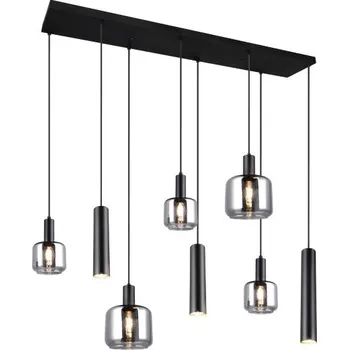 Bodové svítidlo TRIO 364100832 MATARO závěsné svítidlo 2xE27, 3xE14, 3xGU10 černá matná