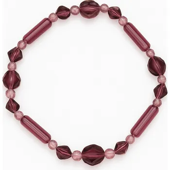 Náramek Bižuterní náramek v lesklé fialové barvě Flint