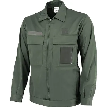 Pánský kabát Bunda pro leteckého mechanika SPECIALISTE 97 francouzská ZELENÁ (Bunda pro leteckého mechanika SPECIALISTE 97 francouzská ZELENÁ)