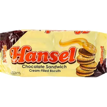 Čokoláda Krekry s čokoládovou náplní 320 g - Hansel