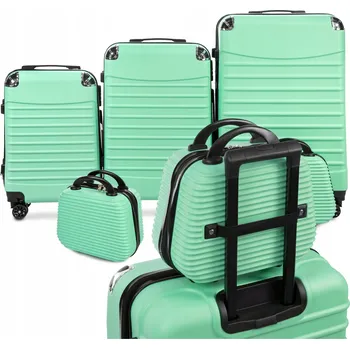 Sada cestovních kufrů 4v1 na kolečkách: velký, střední, malý a kabinový kufr