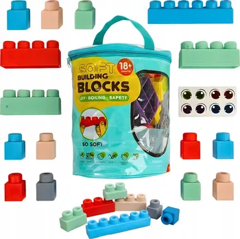 ostatní stavebnice Stavebnice pro děti, gumové, 30 prvků, měkké, vzdělávací, DIY
