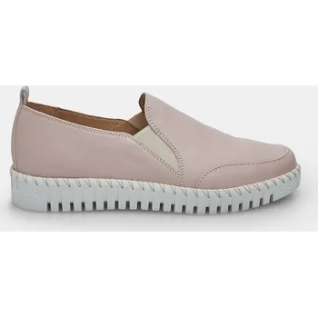 Dámské slipry Comfit kožené dámské slip-on na nevšední podrážce béžové, vel. 40