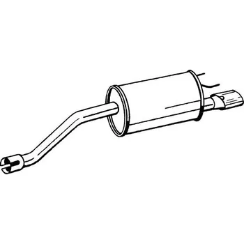 Výfukový systém Zadní tlumič výfuku BOSAL 185-367