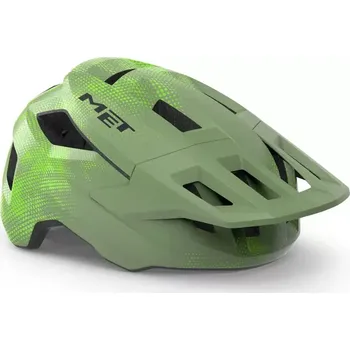 Cyklistická přilba MET dětská helma Shelter Youth zelená (52-56)