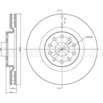 Brzdový kotouč Brzdový kotouč METELLI 23-0611C