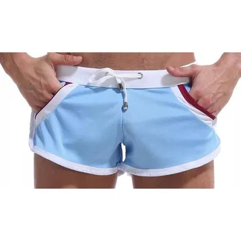 Pánské kraťasy Pánské plavky šortky s kapsami a síťkou, stahovací Kraťasy - XL