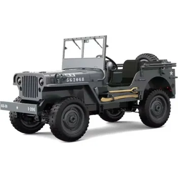 RC model Vojenské RC auto Jeep WILLYS 1/10 šedý