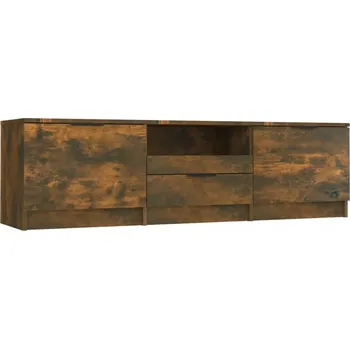 Televizní stolek TV stolek kouřový dub 140 x 35 x 40 cm