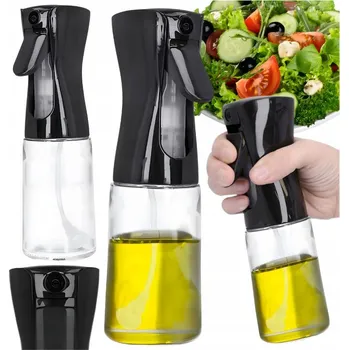 Nádoba na olej a ocet ROZPRAŠOVAČ OLEJE ve spreji DÁVKOVAČ LÁHEV na olej, ocet, olivový olej 200 Ml SKLO
