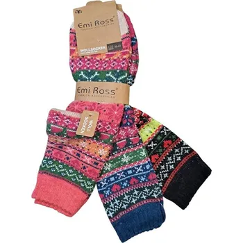 Dámské termo ponožky EMI ROSS Dámské zimní vlněné ponožky 3 páry 35-38