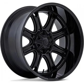Alu kolo FUEL Alu Kola Fuel Darkstar 12x24 Blank ET-44 Matte Black W/Gloss Black Lip 78.1