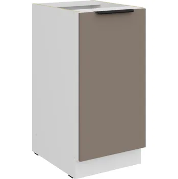 Kuchyňská skříňka 40 D 1F BB, Spodní kuchyňská skříňka Aria sandgrau/bílá