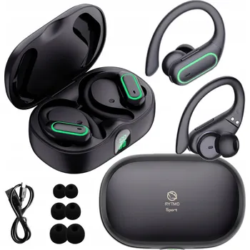 Sluchátka Sportovní bluetooth sluchátka do uší manta RYTMO SPORT TWS s úchytem za ucho