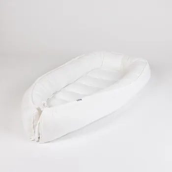 Hnízdečko pro miminko Tulimese Hnízdečko mušelínové bílé VARIANTY PROVEDENÍ HNÍZDEČKA: HNÍZDEČKO SAMOSTATNÉ