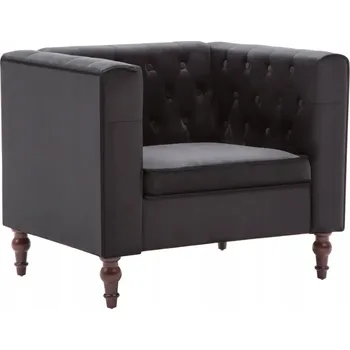 Křeslo Elegantní sametové křeslo černé 86x67x71cm