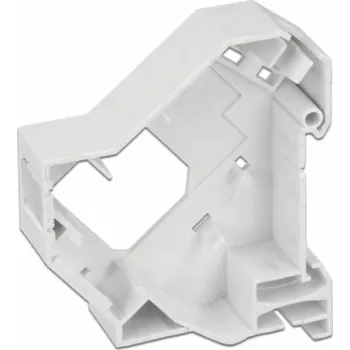 Rozvaděč Delock - Modulární montážní držák s DIN kolejnicí - montáž na kolejnici - bílá - 1 port
