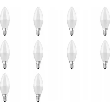 Žárovka LED žárovka Svíčka Malý Závit E14 10W=60W 3000K Teplá Barva 1000lm 10 Ks