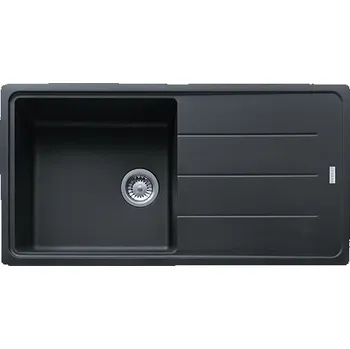 Granitový dřez Jednokomorový granitový dřez Franke Basis černý
