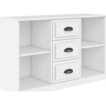 Koupelnový nábytek Bílá skříňka z dřevěného kompozitu 104,5 x 35,5 x 67,5 cm