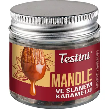 Testini Mandle ve slaném karamelu Testini®, 90 g Balení: 1 KRABICE - 8 ks