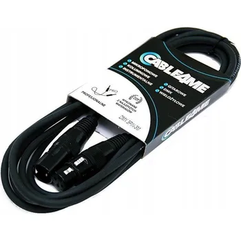 Audio kabel CABLE4ME kabel DMX kabel 3pin pro světla XLR-XLR 3m
