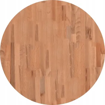 Jídelní stůl Kulatý deska stolu z masivního bukového dřeva 70 x 1,5 cm