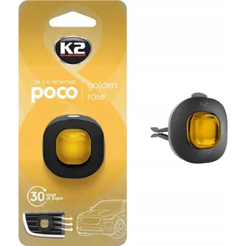 Vůně do auta K2 POCO GOLDEN ROSE vůně do auta do mřížky ventilace - Zlatá Růže
