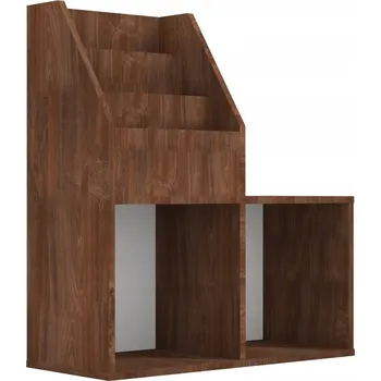 Knihovna Dětský regál na časopisy, hnědý dub, 71 x 30 x 78,5 cm