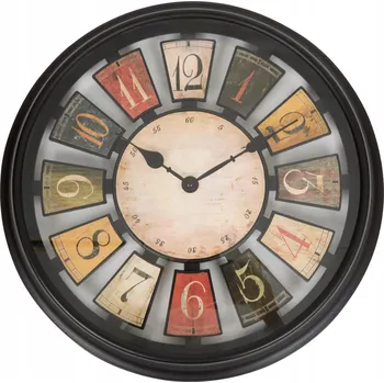 Hodiny Elegantní nástěnné hodiny MODERN Ø 40cm se skleněným krytem