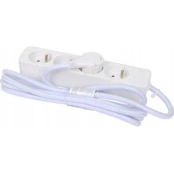 Napájecí kabel Prodlužovací Kabel přívod Promax 2,4 m, 4 ks, bílý