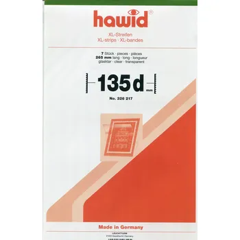 Poštovní známka Hawid pásky XL 265 x 135mm (d) - balení 7 ks - průhledné