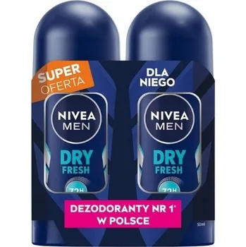 Nivea Men Dry Fresh 72H Antiperspirant Roll-On Pánský 50ML x 2 Kusy