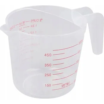 ODMĚRKA HRNEK S MĚŘÍTKEM DŽBÁN NA ODMĚŘOVÁNÍ MOUKY 500 ml