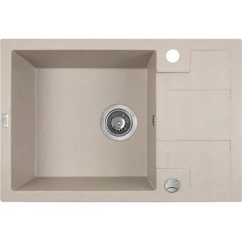 Granitový dřez Jednokomorový dřez Laveo BARBADOS granitový béžový