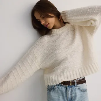 Dámský svetr Reserved - Svetr s volnou vazbou - tělová - ZQ574-02M - ZQ574-02M-S